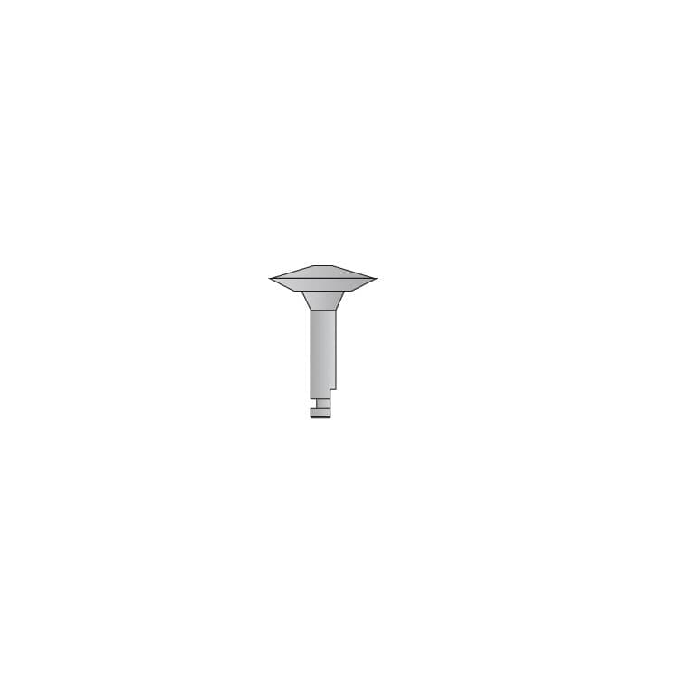 DIA-DUPLEX Synthetic rubber polisher with impregnated diamond STEP-2 Ø 10.0 x 2.5mm RA – oficiali Falcon Medical produkto nuotrauka