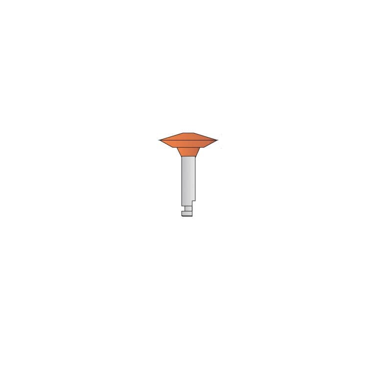 Amalgam-Metal, Synthetic rubber polishers STEP-2 Ø 10.0 x 2.5mm RA – oficiali Falcon Medical produkto nuotrauka