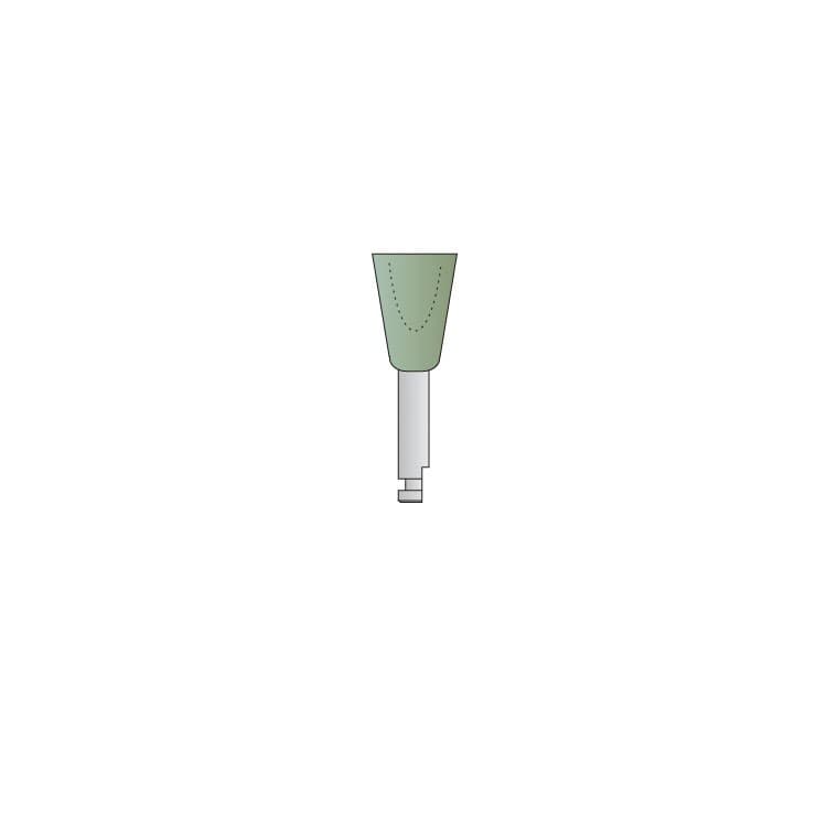 Amalgam-Metal, Synthetic rubber polishers STEP-3 Ø 6.5 x 9.0mm RA – oficiali Falcon Medical produkto nuotrauka