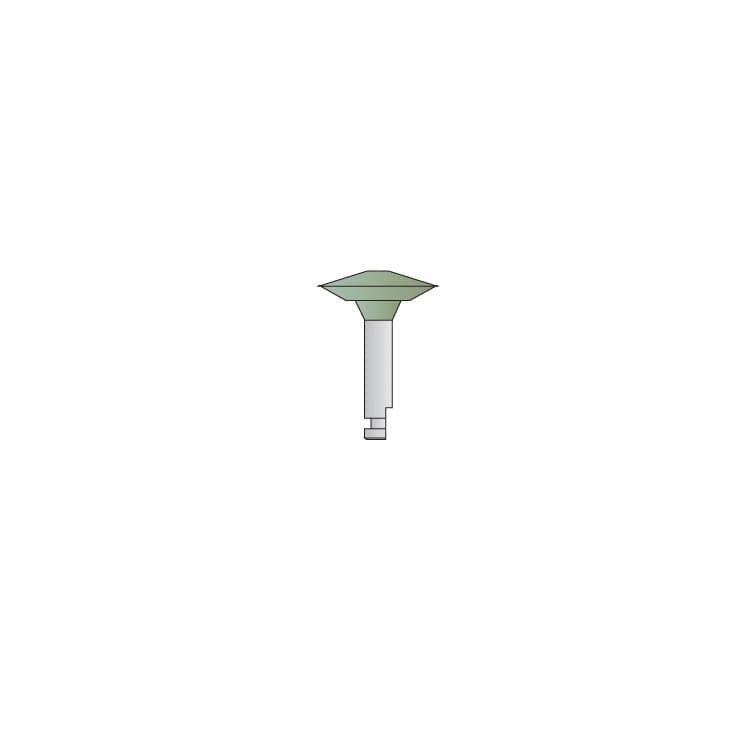 Amalgam-Metal, Synthetic rubber polishers STEP-3 Ø 10.0 x 2.5mm RA – oficiali Falcon Medical produkto nuotrauka