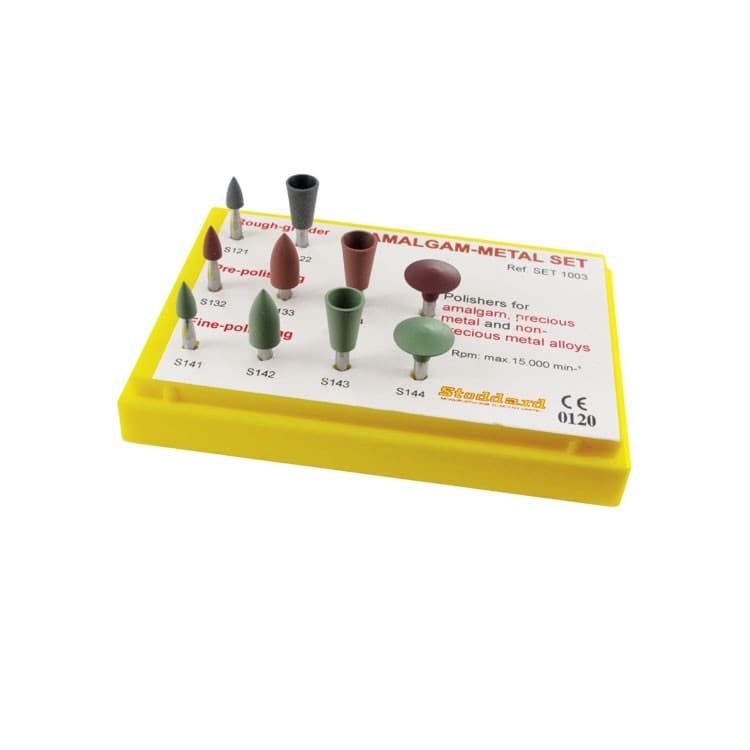 Amalgam-Metal, Synthetic rubber polishers Set of 10 pieces – oficiali Falcon Medical produkto nuotrauka