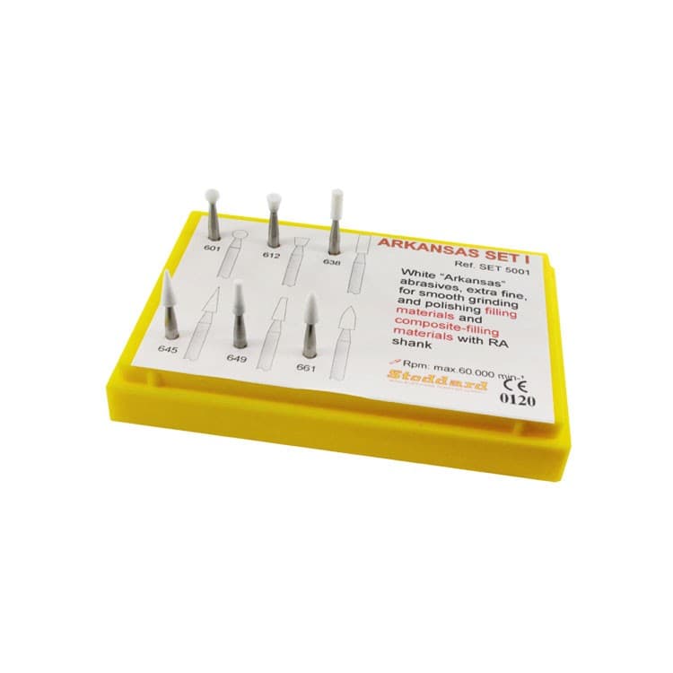 Arkansas stone polisher set II (6 pieces FG) – oficiali Falcon Medical produkto nuotrauka