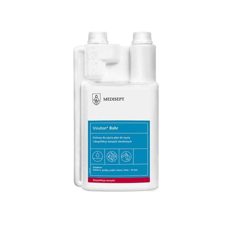 Viruton® Bohrs preparat do mycia i dezynfekcji narzędzi obrotowych 1L – oficiali Falcon Medical produkto nuotrauka