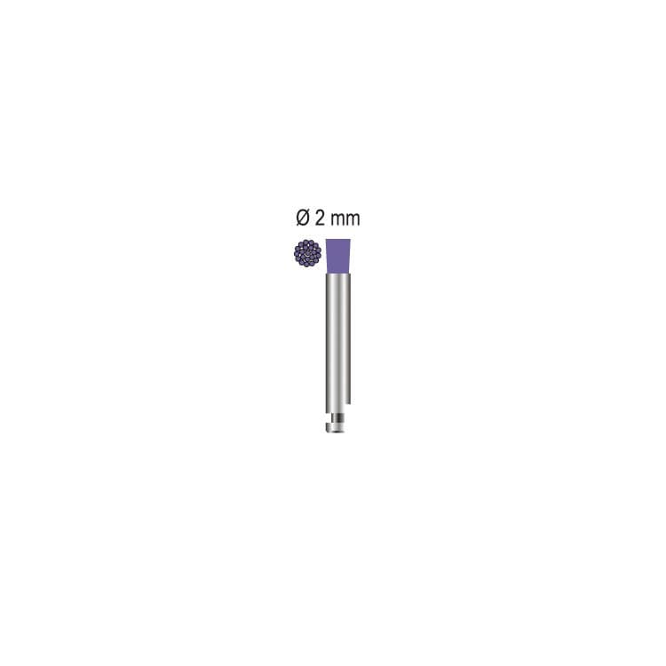 SMART Prophy brush Microtuft short Ø 2.35mm, purple nylon medium hard RA – oficiali Falcon Medical produkto nuotrauka