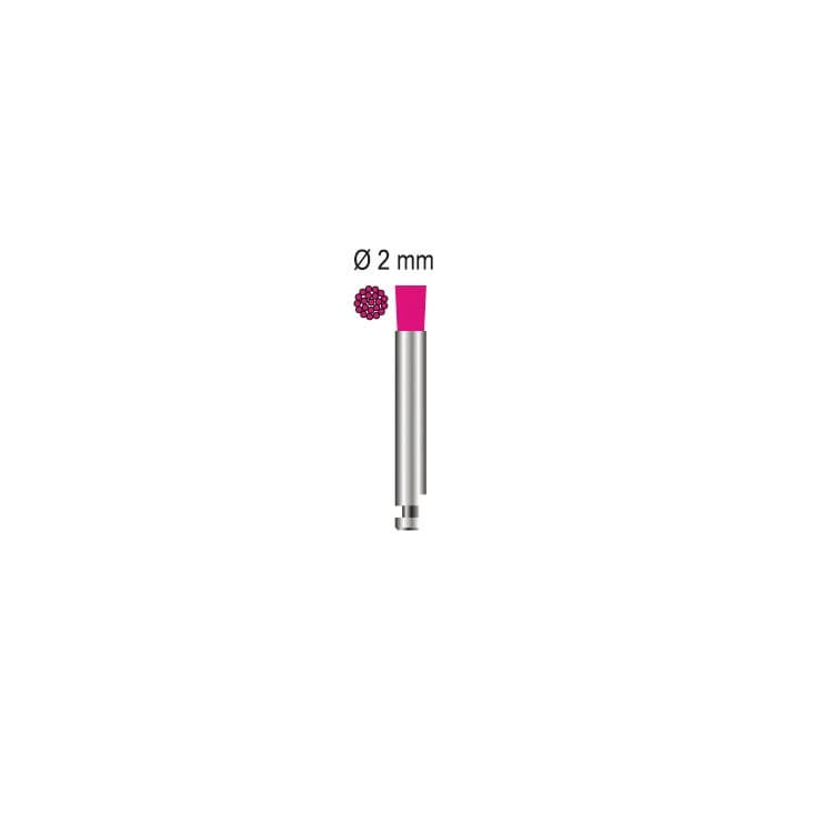 SMART Prophy brush Microtuft short Ø 2.35mm, pink nylon soft RA – oficiali Falcon Medical produkto nuotrauka