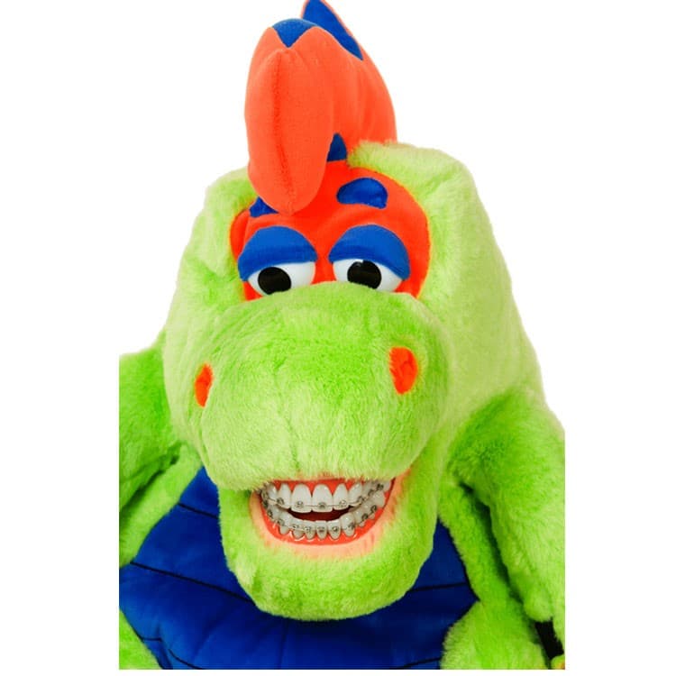 Star-Smilez regular dinosaur with braces – oficiali Falcon Medical produkto nuotrauka