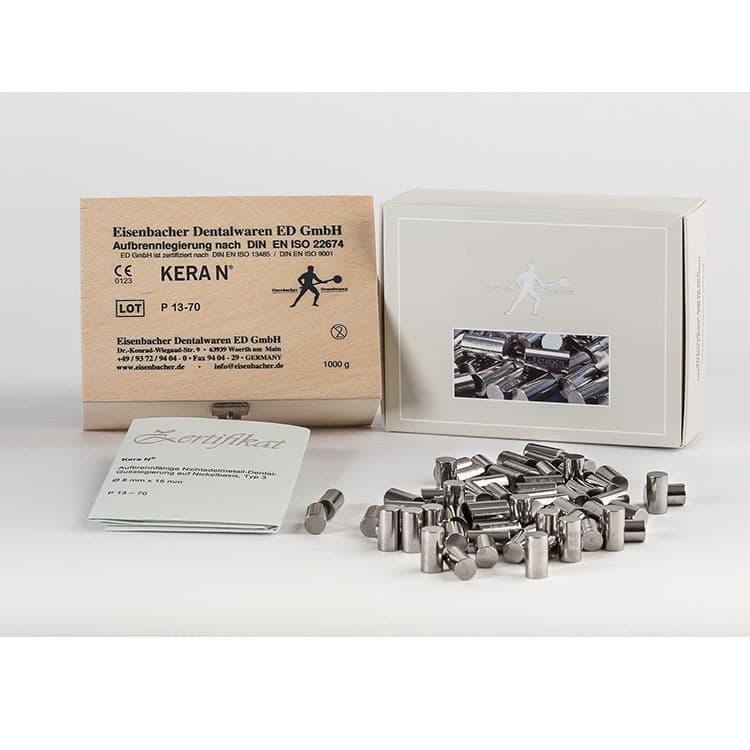 Kera N Non-precious Ni-Cr dental alloy for ceramics – oficiali Falcon Medical produkto nuotrauka