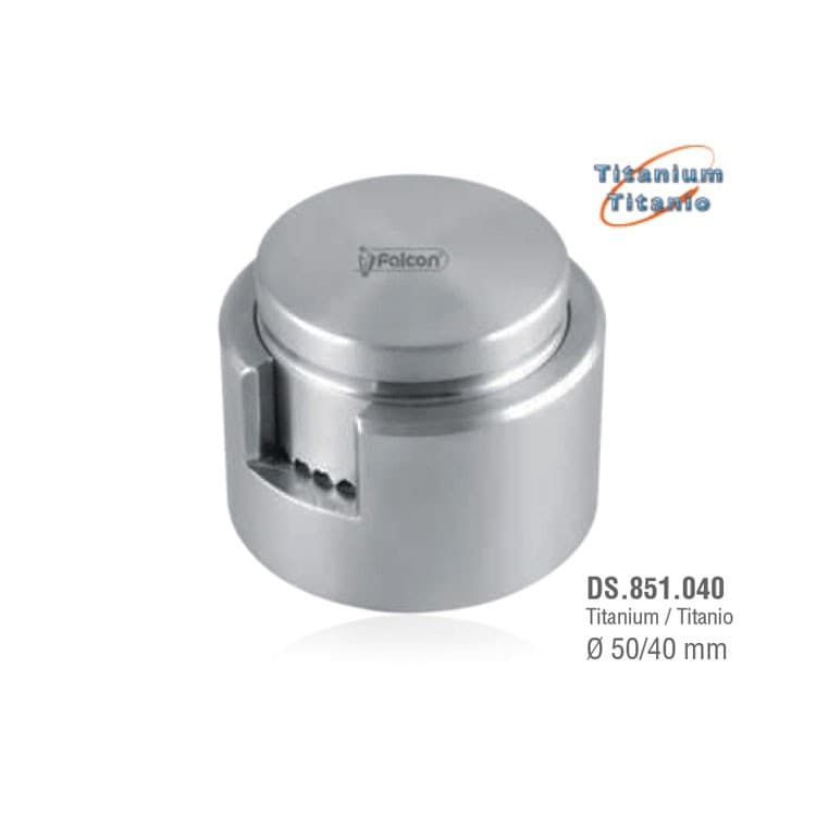 Bone Mill / Crusher Titanium Ø 50/40 mm – oficiali Falcon Medical produkto nuotrauka