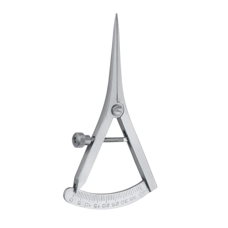 Bone thickness gauge Castroviejo straight 100mm – oficiali Falcon Medical produkto nuotrauka