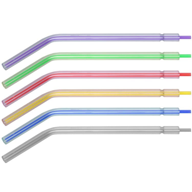Disposable 3-1 Air water syringe tip with plastic core, assorted colour (Pack of 250 pieces) – oficiali Falcon Medical produkto nuotrauka