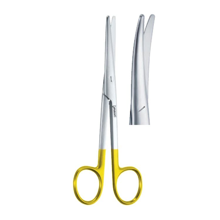 Falcon-cut mayo-stille scissors tungsten tc curved blunt/blunt 15cm – oficiali Falcon Medical produkto nuotrauka