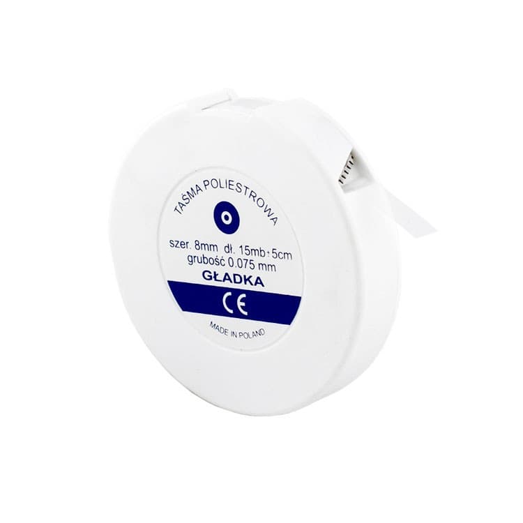 Polyester matrix band 8mm x 0.075mm x 15m – oficiali Falcon Medical produkto nuotrauka