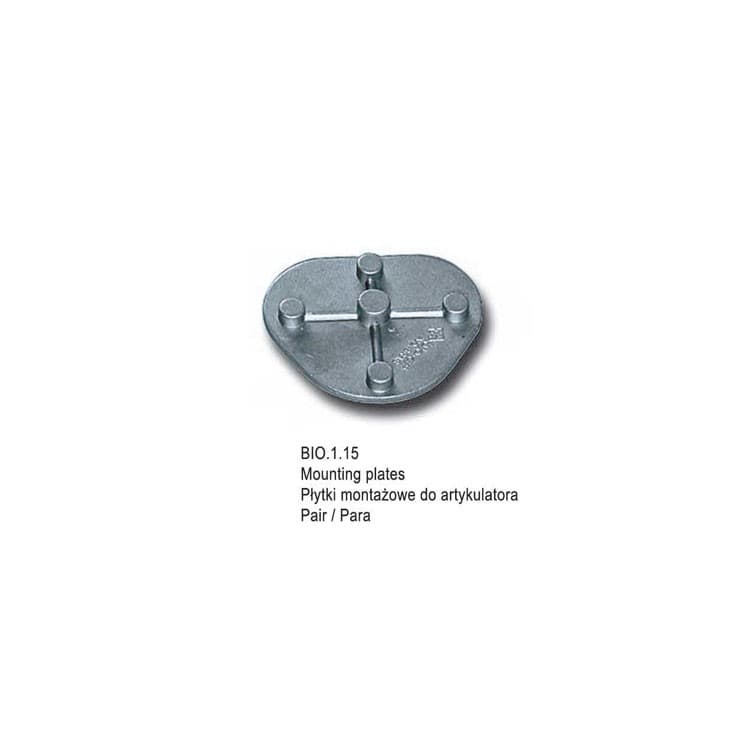 Bio-Art Mounting Plate (metallic) (Pack of 2 pieces) – oficiali Falcon Medical produkto nuotrauka