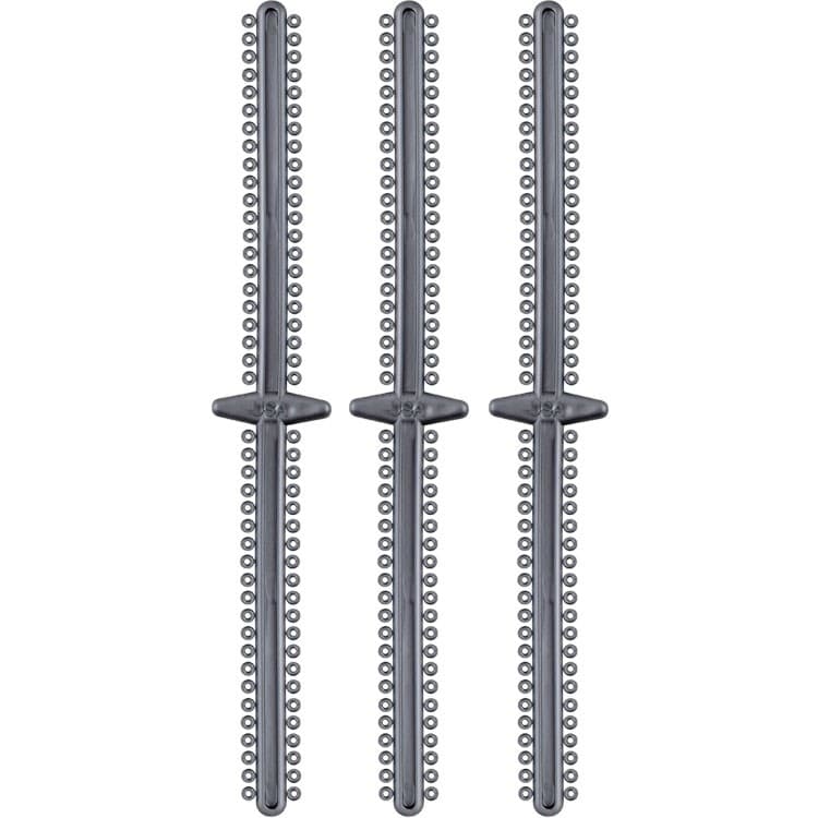 ElastoMax Duo ligatures, Latex free, metallic silver (20 sticks, 1008 ligatures) – oficiali Falcon Medical produkto nuotrauka
