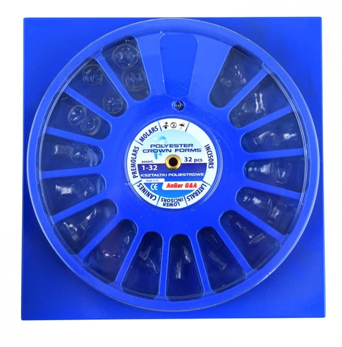 Polyester crown forms set, (Pack of 32 pieces) – oficiali Falcon Medical produkto nuotrauka