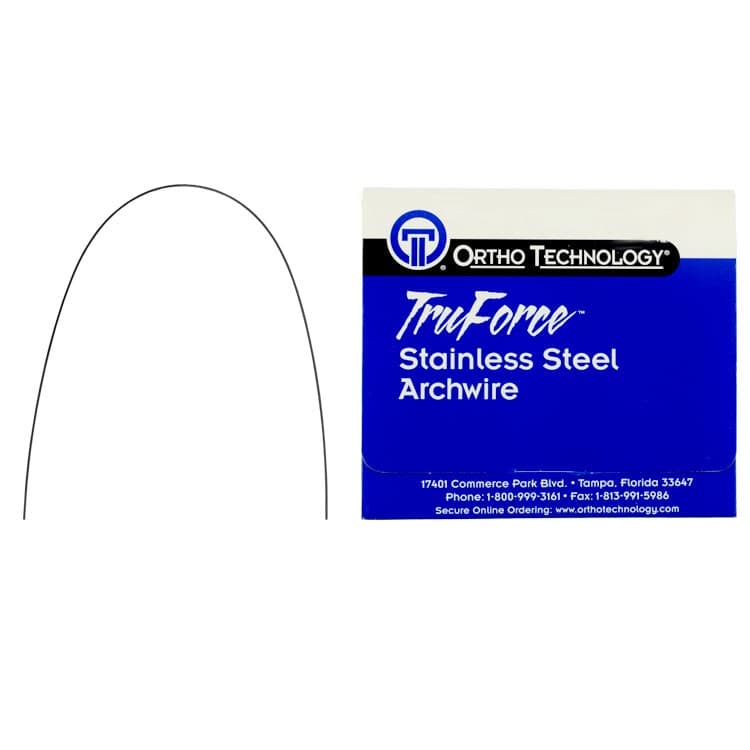 Tru Force SS Euro-Form round archwire upper .014″ – oficiali Falcon Medical produkto nuotrauka