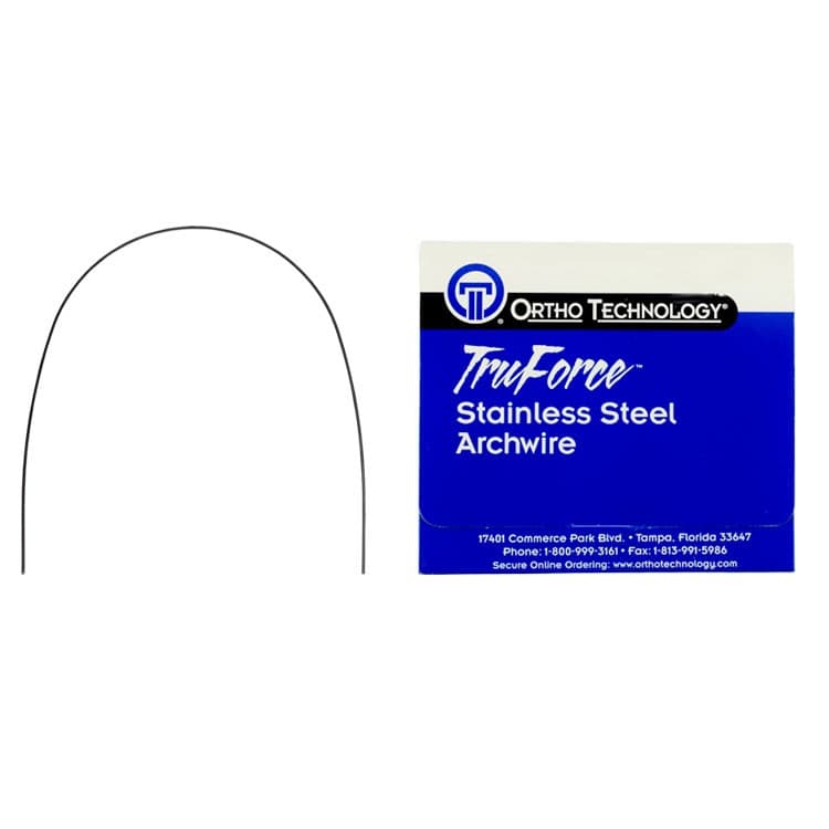 Tru Force SS Full-Form round archwire lower .020″ – oficiali Falcon Medical produkto nuotrauka