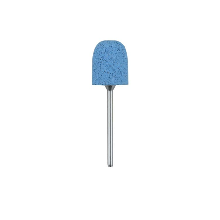 Super silicone acrylic polisher medium grit dark blue ø 15 x 17mm HP 104 – oficiali Falcon Medical produkto nuotrauka