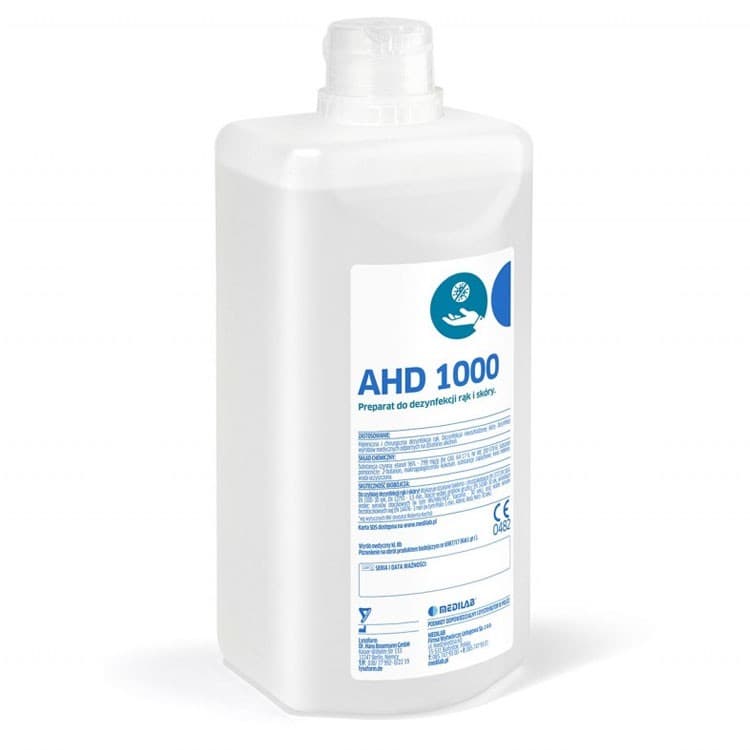 AHD 1000 Płyn do dezynfekcji skóry przed iniekcją i zabiegiem – oficiali Falcon Medical produkto nuotrauka