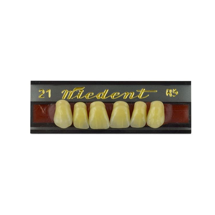 Acrylic teeth upper anteriors no 21, color R5, 6 pieces – oficiali Falcon Medical produkto nuotrauka