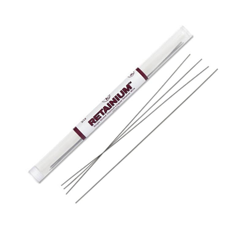 Retainium® nickel free lingual retainer wire, .027” x .011” 15cm, 6″ (10 pieces) – oficiali Falcon Medical produkto nuotrauka