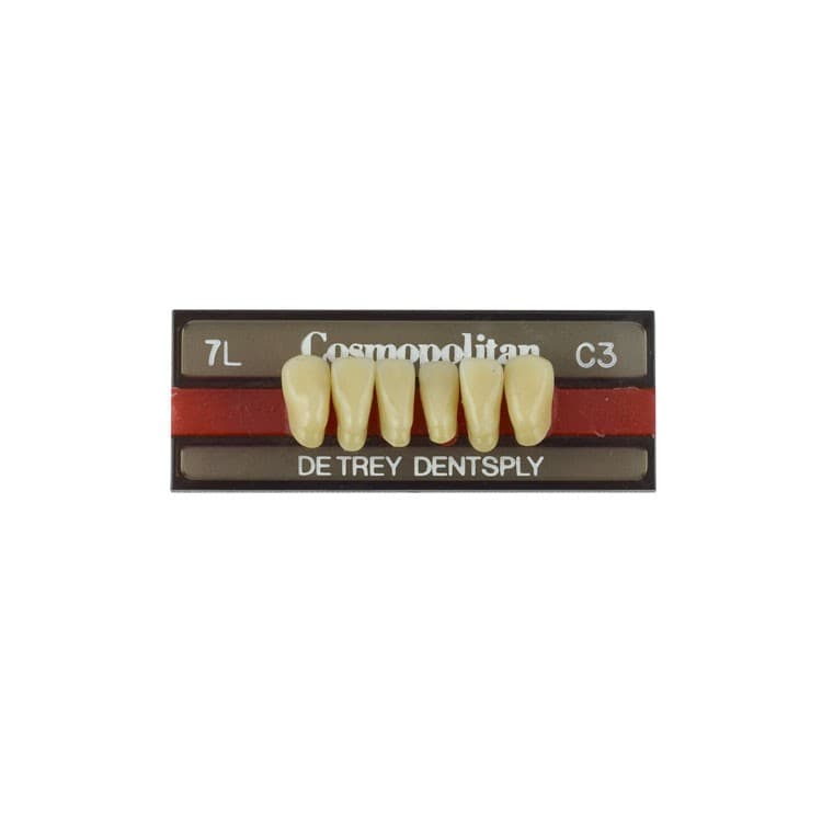 Acrylic teeth lower anteriors no 7L, color C3, 6 pieces – oficiali Falcon Medical produkto nuotrauka