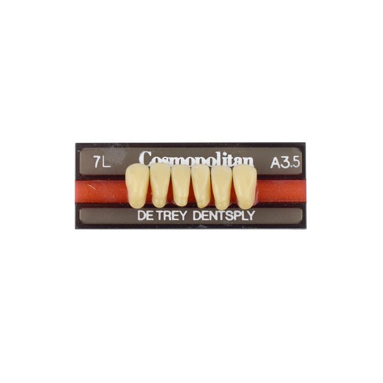 Acrylic teeth lower anteriors no 7L, color A3.5, 6 pieces – oficiali Falcon Medical produkto nuotrauka