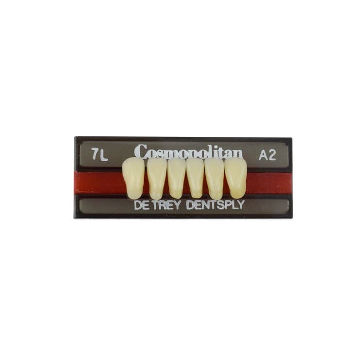 Acrylic teeth lower anteriors no 3L, color A2, 6 pieces – oficiali Falcon Medical produkto nuotrauka