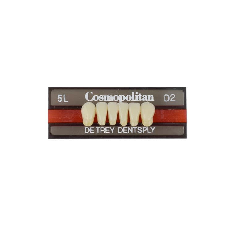 Acrylic teeth lower anteriors no 5L, color D2, 6 pieces – oficiali Falcon Medical produkto nuotrauka