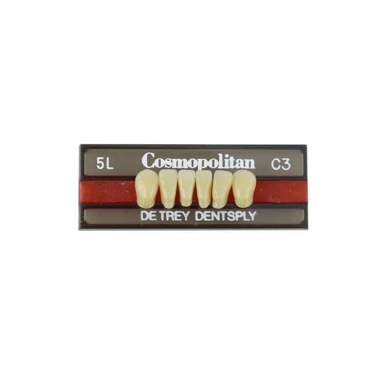 Acrylic teeth lower anteriors no 5L, color C3, 6 pieces – oficiali Falcon Medical produkto nuotrauka
