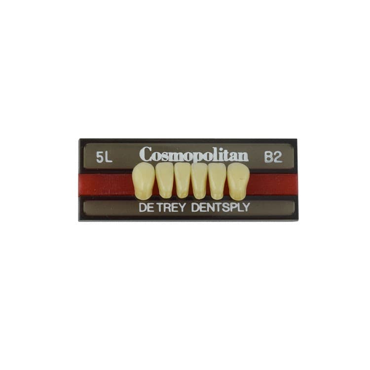 Acrylic teeth lower anteriors no 5L, color B2, 6 pieces – oficiali Falcon Medical produkto nuotrauka