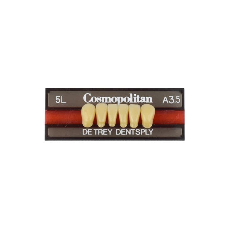 Acrylic teeth lower anteriors no 5L, color A3.5, 6 pieces – oficiali Falcon Medical produkto nuotrauka
