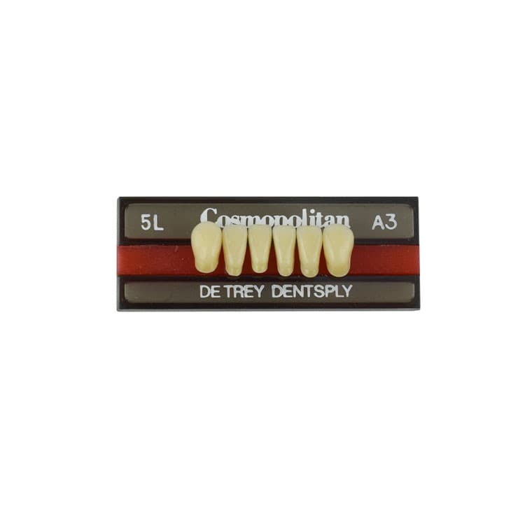 Acrylic teeth lower anteriors no 5L, color A3, 6 pieces – oficiali Falcon Medical produkto nuotrauka