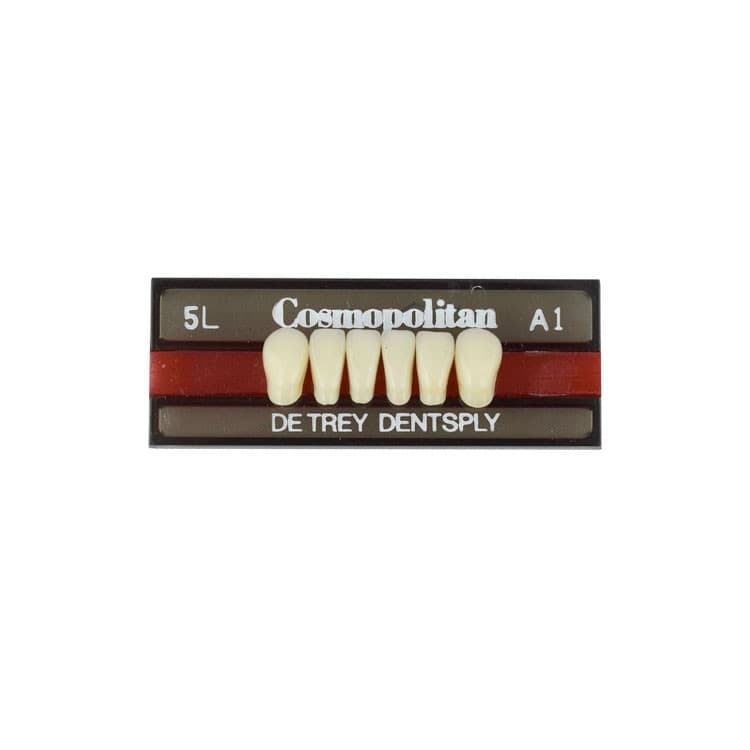 Acrylic teeth lower anteriors no 5L, color A1, 6 pieces – oficiali Falcon Medical produkto nuotrauka