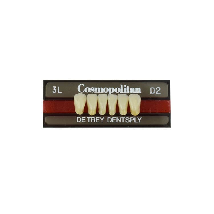 Acrylic teeth lower anteriors no 3L, color D2, 6 pieces – oficiali Falcon Medical produkto nuotrauka