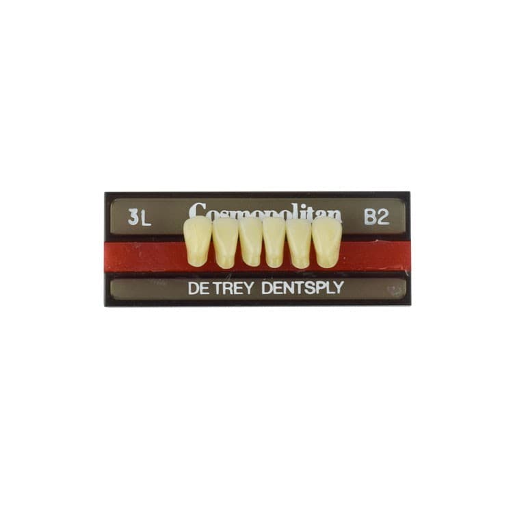 Acrylic teeth lower anteriors no 3L, color B2, 6 pieces – oficiali Falcon Medical produkto nuotrauka