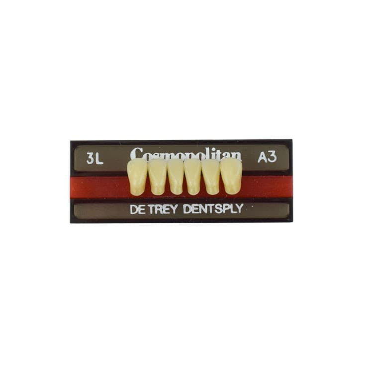 Acrylic teeth lower anteriors no 3L, color A3, 6 pieces – oficiali Falcon Medical produkto nuotrauka
