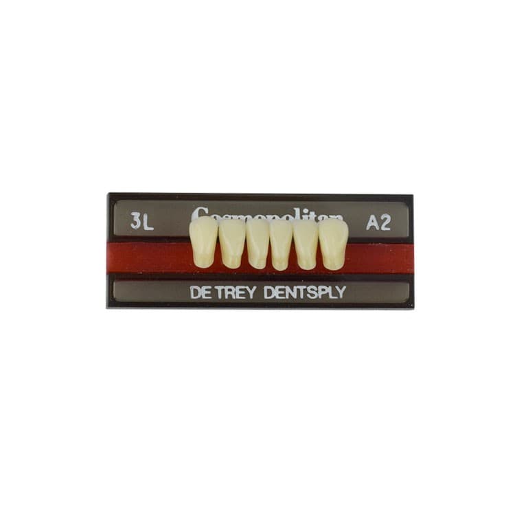 Acrylic teeth lower anteriors no 3L, color A2, 6 pieces – oficiali Falcon Medical produkto nuotrauka