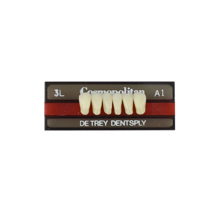 Acrylic teeth lower anteriors no 3L, color A1, 6 pieces – oficiali Falcon Medical produkto nuotrauka