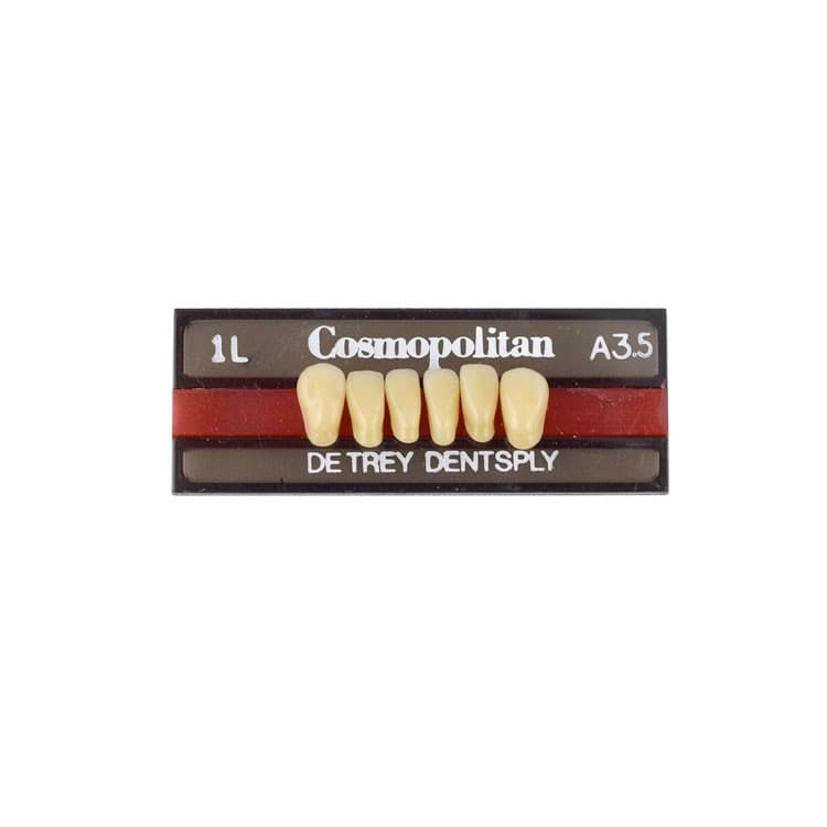 Acrylic teeth lower anteriors no 1L, color A3.5, 6 pieces – oficiali Falcon Medical produkto nuotrauka