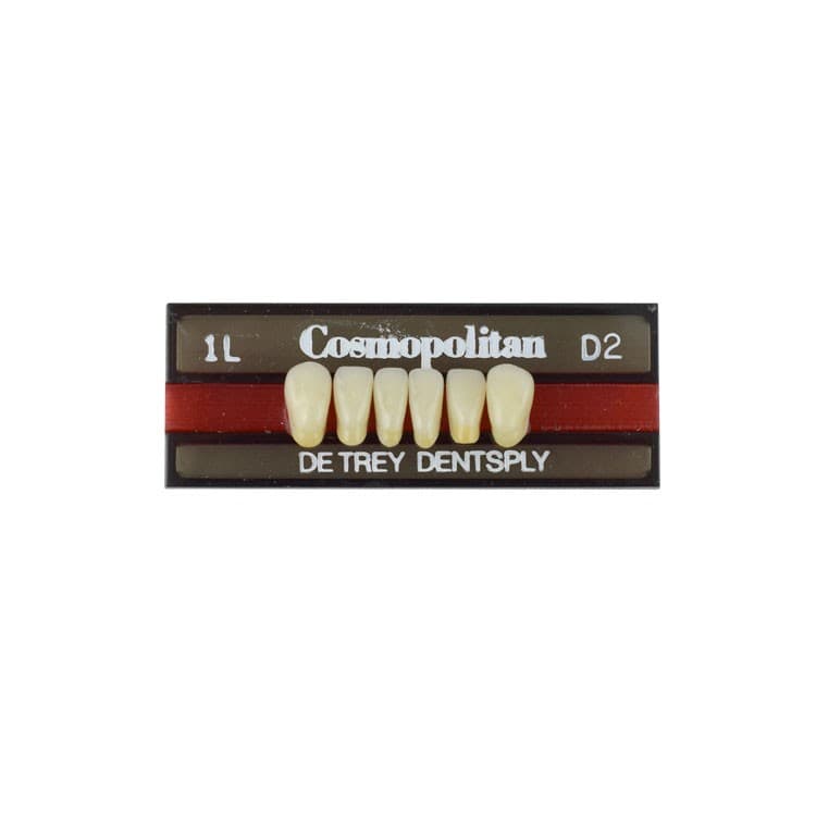 Acrylic teeth lower anteriors no 1L, color D2, 6 pieces – oficiali Falcon Medical produkto nuotrauka