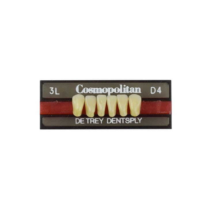 Acrylic teeth lower anteriors no 3L, color D4, 6 pieces – oficiali Falcon Medical produkto nuotrauka