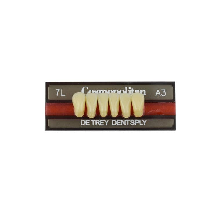 Acrylic teeth lower anteriors no 3L, color A3, 6 pieces – oficiali Falcon Medical produkto nuotrauka