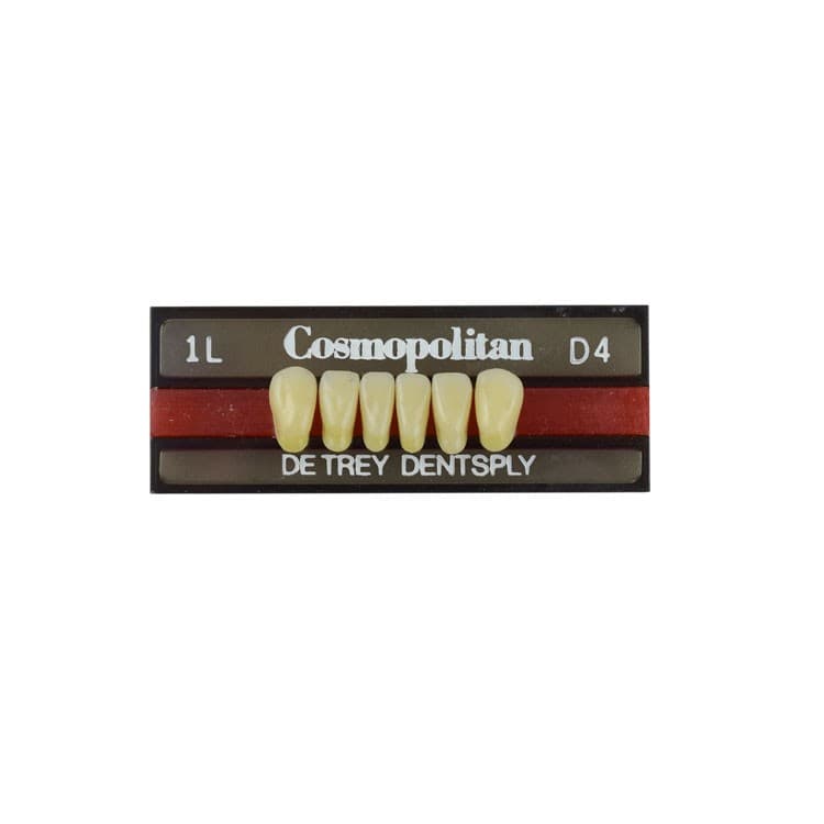 Acrylic teeth lower anteriors no 1L, color D4, 6 pieces – oficiali Falcon Medical produkto nuotrauka