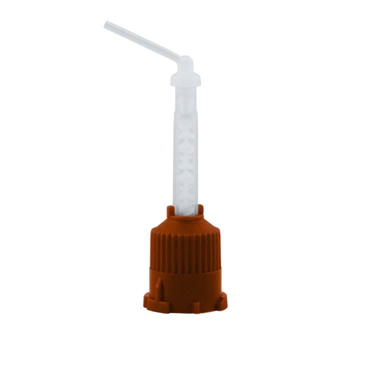 DENTALINE mixing tips brown 36mm, 1:1 Ratio (Pack of 50 pieces) + Intraoral tips micro (50 pieces) – oficiali Falcon Medical produkto nuotrauka