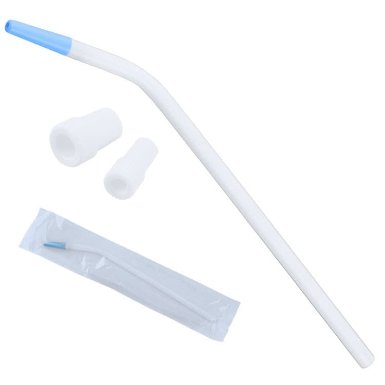 Disposable surgical aspirator tips Ø 2.5mm (25 pieces) + adaptor 11mm/16mm + 6,5mm/11mm – oficiali Falcon Medical produkto nuotrauka