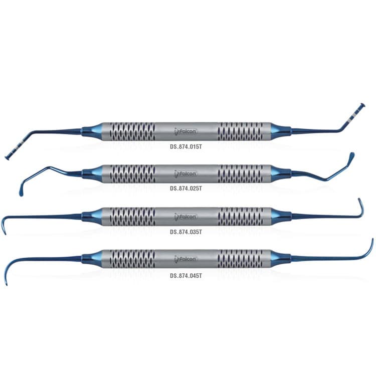 Classic-Lite Sinus lift instrument set of 4 pieces – oficiali Falcon Medical produkto nuotrauka