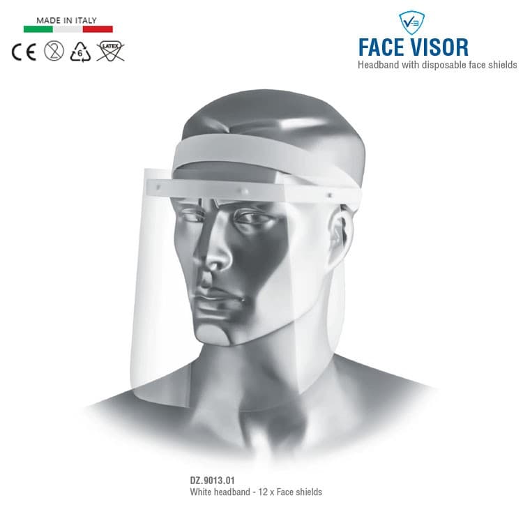 Refill face shields for DZ.9013.01, 250 x 180mm, 12 pcs – oficiali Falcon Medical produkto nuotrauka