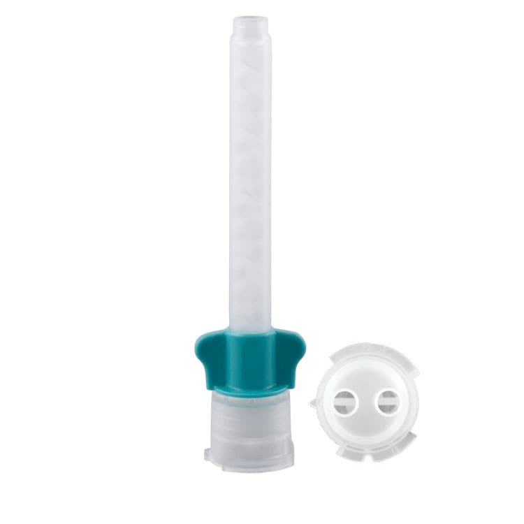 Mixing tips regular green 88mm, 1:1 ratio (Pack of 48 pieces) – oficiali Falcon Medical produkto nuotrauka