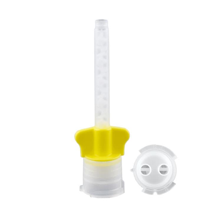 Mixing tips small yellow 70mm, 1:1 ratio (Pack of 48 pieces) – oficiali Falcon Medical produkto nuotrauka